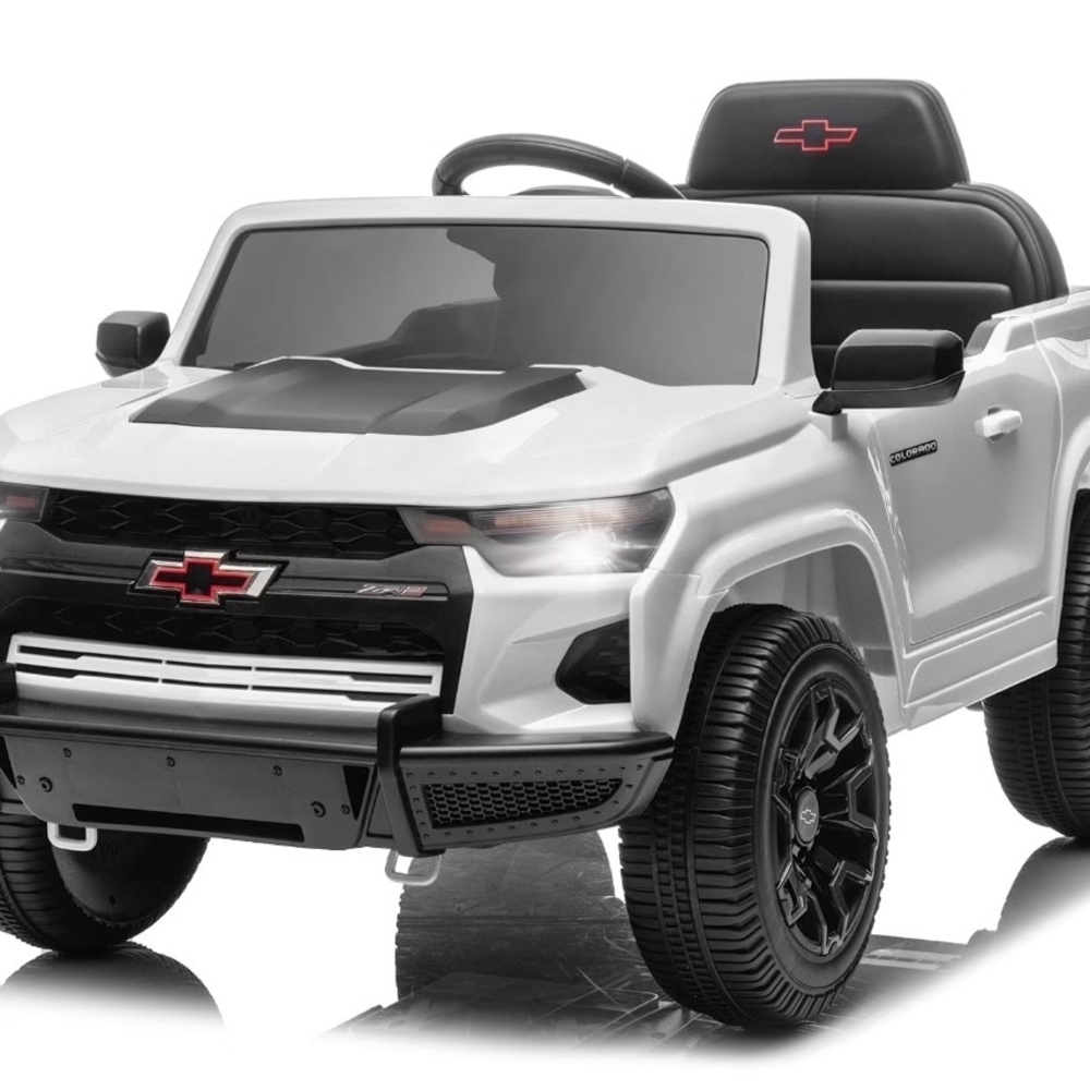 Chevrolet Kids Electric Ride-On Car - Black and White